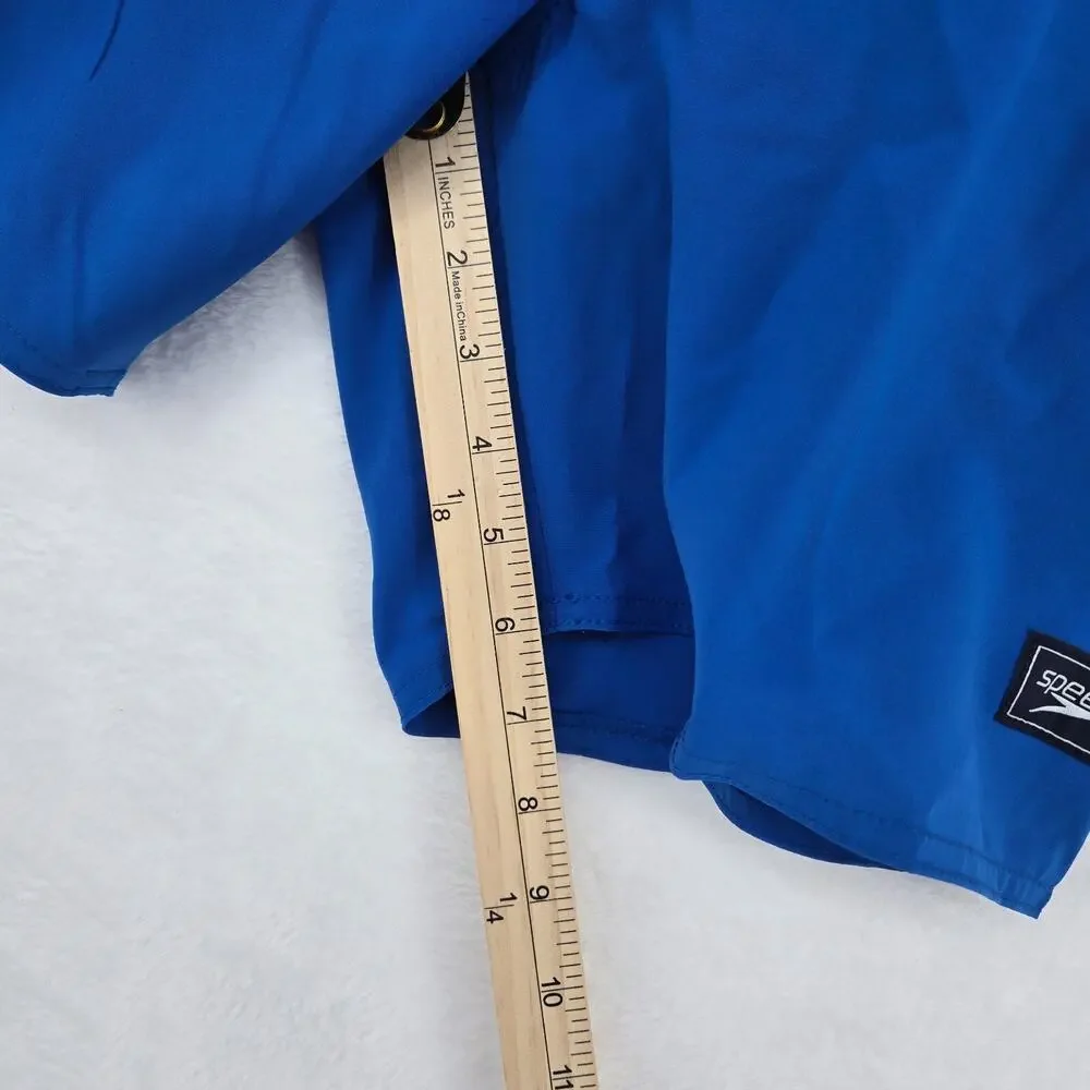 Speedo Mens Swim Trunks Blue Size Small Marina Flex‎ Volley 17